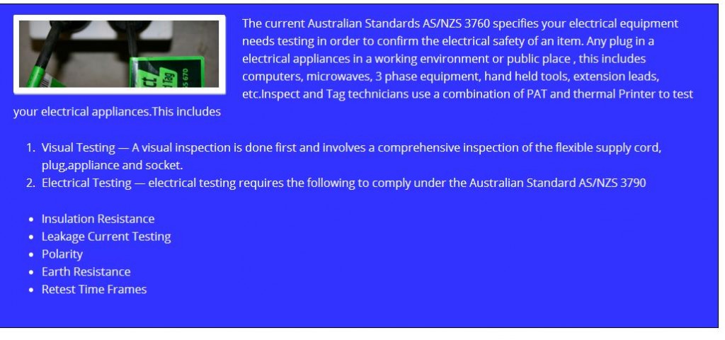 Electrical Equipment Testing and Tagging in Australia 1024x480 Electrical test and Tag – Extension Lead Fail